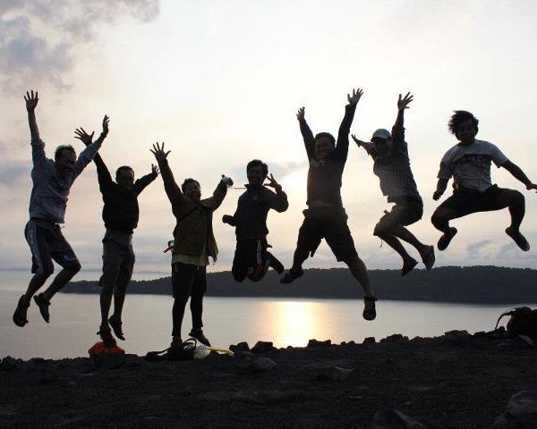 suasana pagi puncak krakatau