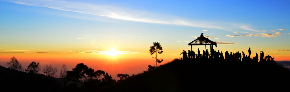 Golden Sunrise in Sikunir Dieng Plateau