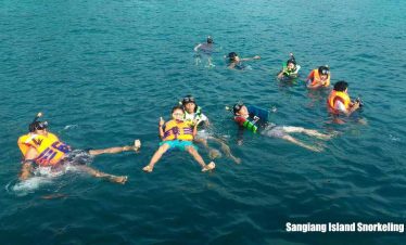 Snorkeling at Sangiang island