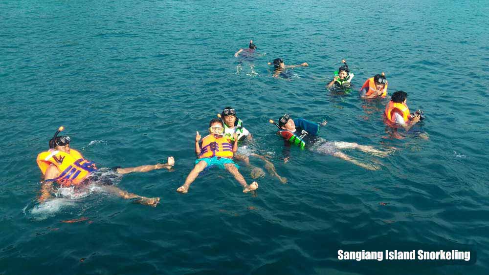 Snorkeling at Sangiang island