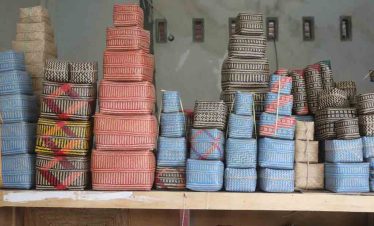 Hasil kerajinan bambu dan rotan di desa Loyok - Lombok