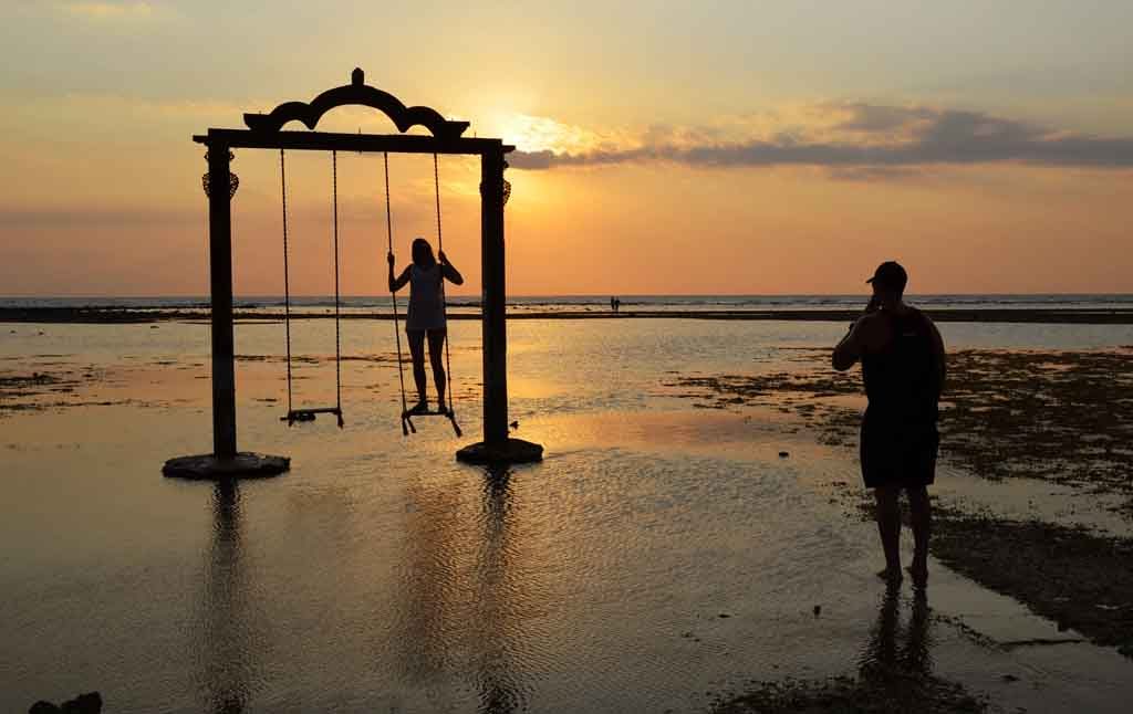 Matahari tenggelam di Gili Trawangan