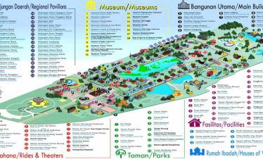 TMII Attractions Map